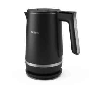 Fierbator cu perete dublu Philips HD9396/90 seria 5000, Capacitate de 1,7 l, Otel inoxidabil, 6 setari de temperatura, Baza la 360 de grade, Protectie impotriva incalzirii in...