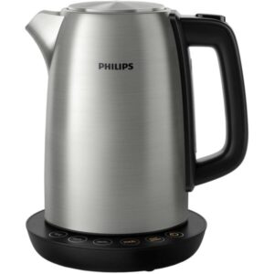 Fierbator Philips HD9359/90, 2200 W, 1.7 L, baza 360°, 4 butoane presetate pentru selectarea bauturilor si a ingredientelor, Filtru cu microsita, control temperatura, Negru