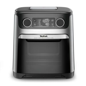 Friteuza cu aer cald Tefal Easy Fry FW556DE0, 1800W, 15L, 9 programe automate, ecran LCD, tehnologia Extra-Crisp, temperatura ajustabila, argintiu & negru