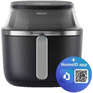 Friteuza fara ulei Philips Airfryer NA321/00 Seria 3000, compact digital, 1400 W, capacitate 4.2L, afisaj digital, fereastra, 16-in-1 functii de gatire, 12 programe presetate,...