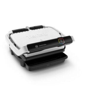 Gratar electric Tefal OptiGrill Elite GC750D30, 2000W, 12 programe, 30x20 cm, termostat reglabil, Negru/Inox
