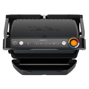 Gratar electric Tefal OptiGrill+ GC717810, 2000W, 6 programe de gatire automate, indicator gatire, placi detasabile cu invelis antiaderent, negru