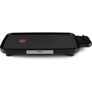 Gratar electric Tefal Plancha Booster CB641810, 2200 W, Power Boost, termostat ajustabil, suprafata antiaderenta Tefal Resist+, indicator thermospot, negru
